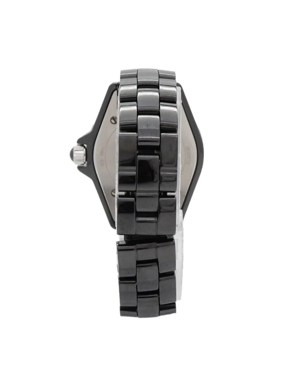 Chanel Diamond Black Dial Watch